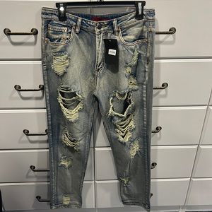 Signature8 Distressed denim